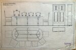 Ontwerp meubelen voor de vergaderzaal.
<br/>
Bouwdossier Singel 46/48, 1919/1920